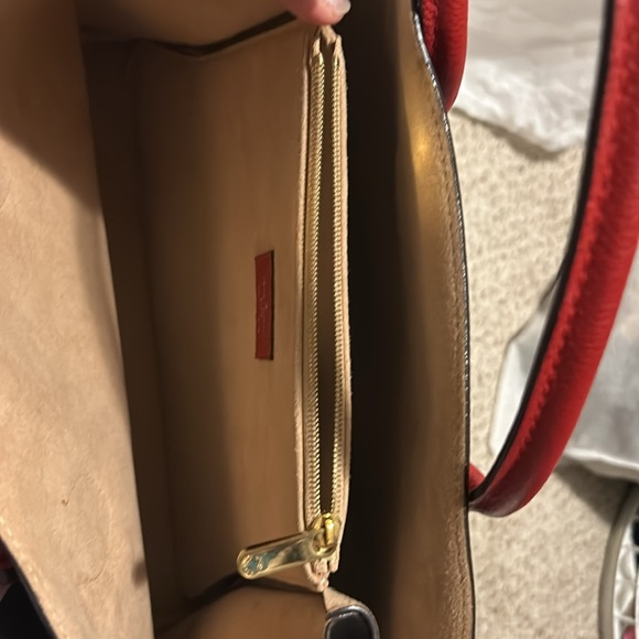Louis Vuitton Flandrin Brown and Red Monogram Satchel - Picture 7 of 15
